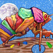 Cicadas Shell Palette Poster