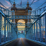 Cincinnati Suspension Bridge Poster