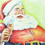 Classic Santa Clause With Coca-cola Poster