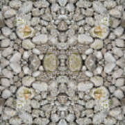 Clear Sea Water, White Stones And Symmetry 2 Poster