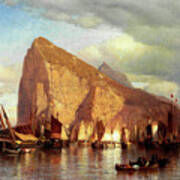 Clearing Storm At Gibraltar By Samuel Colman 1860 Poster