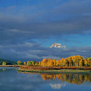 Clearing Storm Oxbow Bend Grand Tetons Np Poster