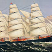 Clipper Ship Three Brothers Poster