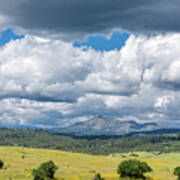 Clouds Build Over Landscape Of Chama New Mexico Poster