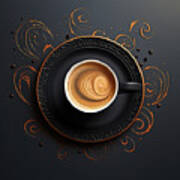 Coffee Bean Minimalism - Coffee Beans Art Poster