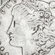 Coin Collecting - Morgan Dollar Face Side Poster