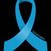 Colon Cancer Awareness Ribbon Poster