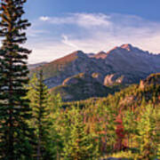 Colorful Colorado Rocky Mountain Landscape Sunrise Panorama Poster