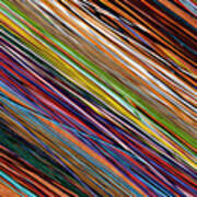 Colorful Leather Strips At Apt Market Poster