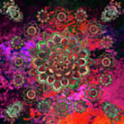 Colorful Mandala Worlds Poster
