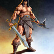 Conan The Barbarian - Painting Poster