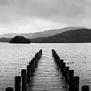 Coniston Water Boat Jetty Lake District Poster