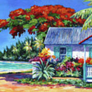 Cottage On 7-mile Beach Poster