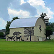 Creative Barn On Picturesque Farm Poster