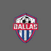 Dallas Soccer Jersey Style United Football Fc Poster