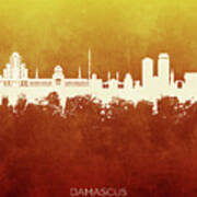 Damascus Syria Skyline #42 Poster