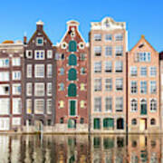 Damrak Houses, Amsterdam Poster