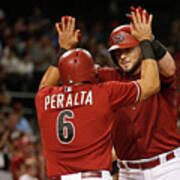 David Peralta And Jarrod Saltalamacchia Poster