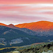 Dawn In The Sawatch Range Poster