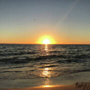 December Sunset  On Lido Beach Poster