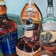 Decisions Decisions Bourbon Painting Poster