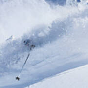 Deep Powder Skier - Snowbird, Utah - Img_5472e Poster