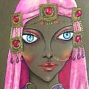 Desert Diva -- Whimsical Arabic Woman Poster