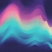 Digital Noise Gradient Nostalgia Vintage 70s 80s Style Abstract Lo Fi Background Retro Wave Synthwave Wallpaper Template Print Minimal Minimalist Blue Black Green Purple Pink Color Poster