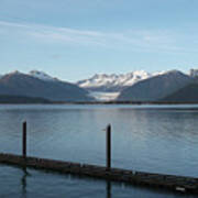 Docking Near Mendenhall Glacier Poster