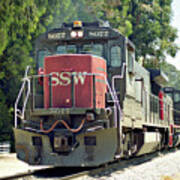 Double-stacks -- Intermodal Train In San Luis Obispo, California Poster