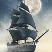 Dragons Of The Seas - The Spirit Of The Pirate Ship Poster