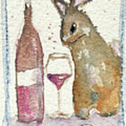 Drunk Bunny Poster