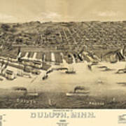 Duluth, Minnesota, 1887 Poster