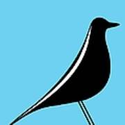 Eames House Bird On Blue Poster
