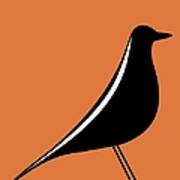 Eames House Bird On Orange Poster