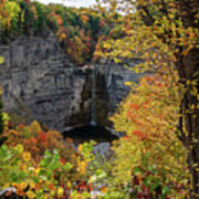 Early Autumn Taughannock Falls Poster
