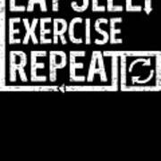 Eat Sleep Exercise Poster