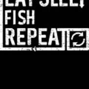 Eat Sleep Fish Poster