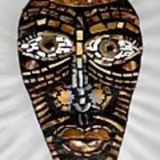 Ebony King Tribal Mask Poster