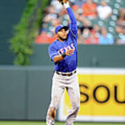 Elvis Andrus And Ryan Flaherty Poster