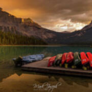 Emerald Lake Sunrise Poster