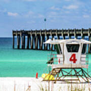 Emerald Pensacola Beach Florida Pier Poster