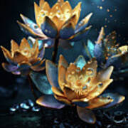 Enchanted Lotus Garden Poster