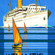English Royal Mail Atlantis Ocean Liner Poster