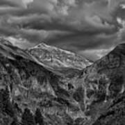 Entering Telluride - Black And White Poster
