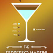 Espresso Martini Cocktail - Modern Poster