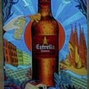 Estrella Beer Barcelona Poster