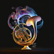 Ethereal French Horn 2 Poster