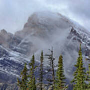 Evergreen Mountain Peak Poster