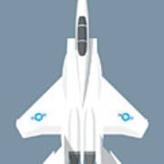 F-15 Eagle Fighter Jet Aircraft - Slate Poster